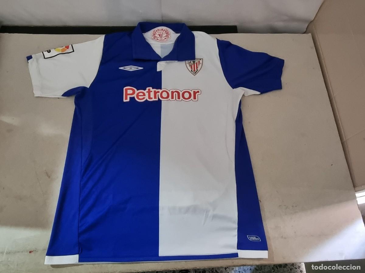 Coleccionismo deportivo: Camiseta Athletic Club de Bilbao 2&deg; equipacion temporada 2009-10 100% original marca umbro talla XL