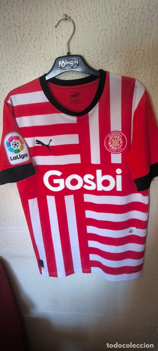 Coleccionismo deportivo: Original | Camiseta de Futbol Shirt | Talla S | Girona FC 12 Toni Villa match worn vs Villarreal
