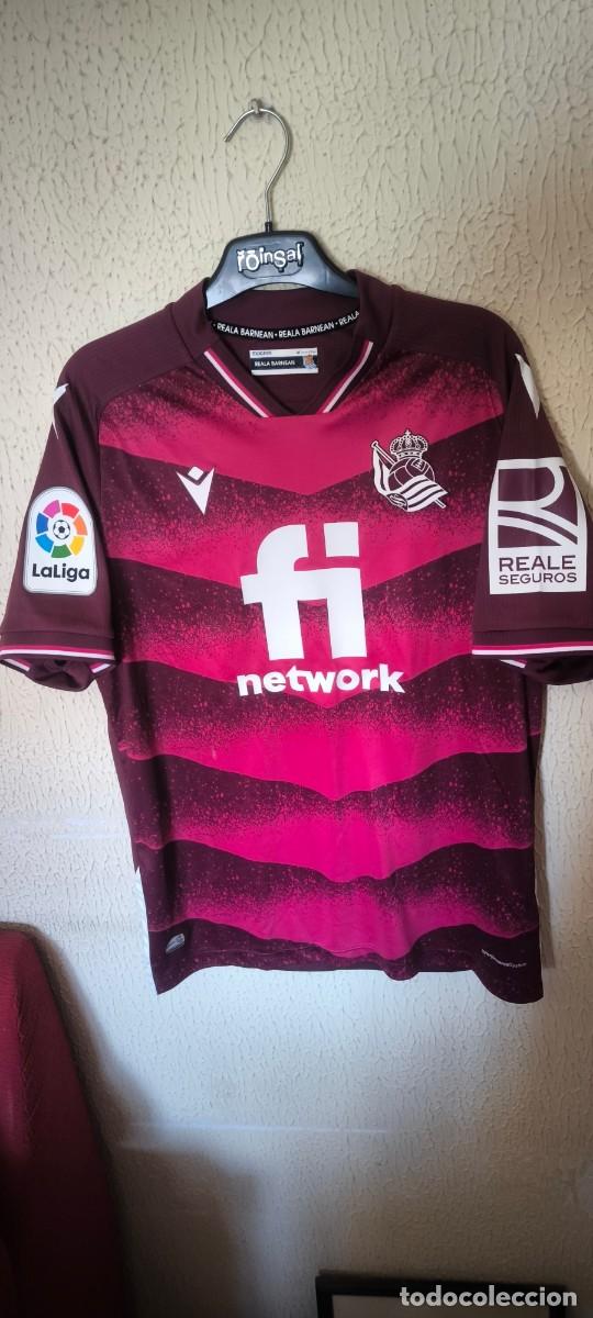 Coleccionismo deportivo: Original | Camiseta Futbol | Talla M | Real Sociedad 18 Andoni Gorosabel match worn vs Valencia
