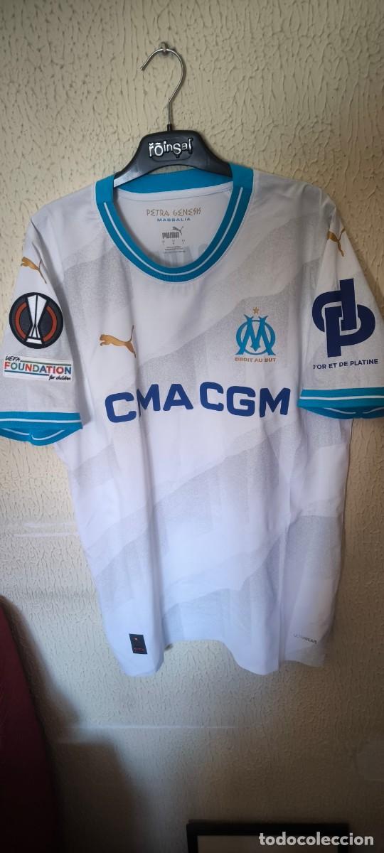 Coleccionismo deportivo: Original | Camiseta Futbol | Talla L | Olympique Marsella 23 Ismaila Sarr match worn vs Villarreal