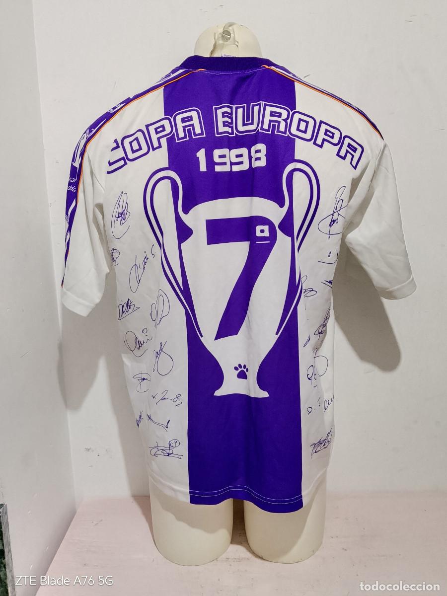 Coleccionismo deportivo: Real Madrid 1998 Champions Version camiseta futbol football shirt Conmemorativa L 63cts