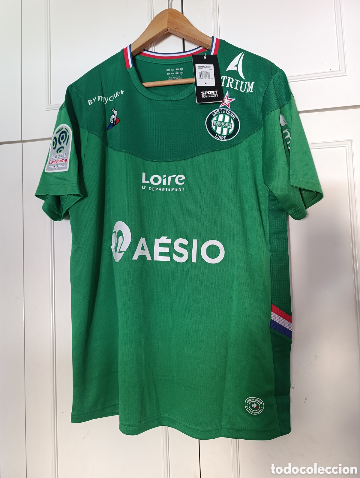 Coleccionismo deportivo: Camiseta casa AS Saint Etienne de Francia