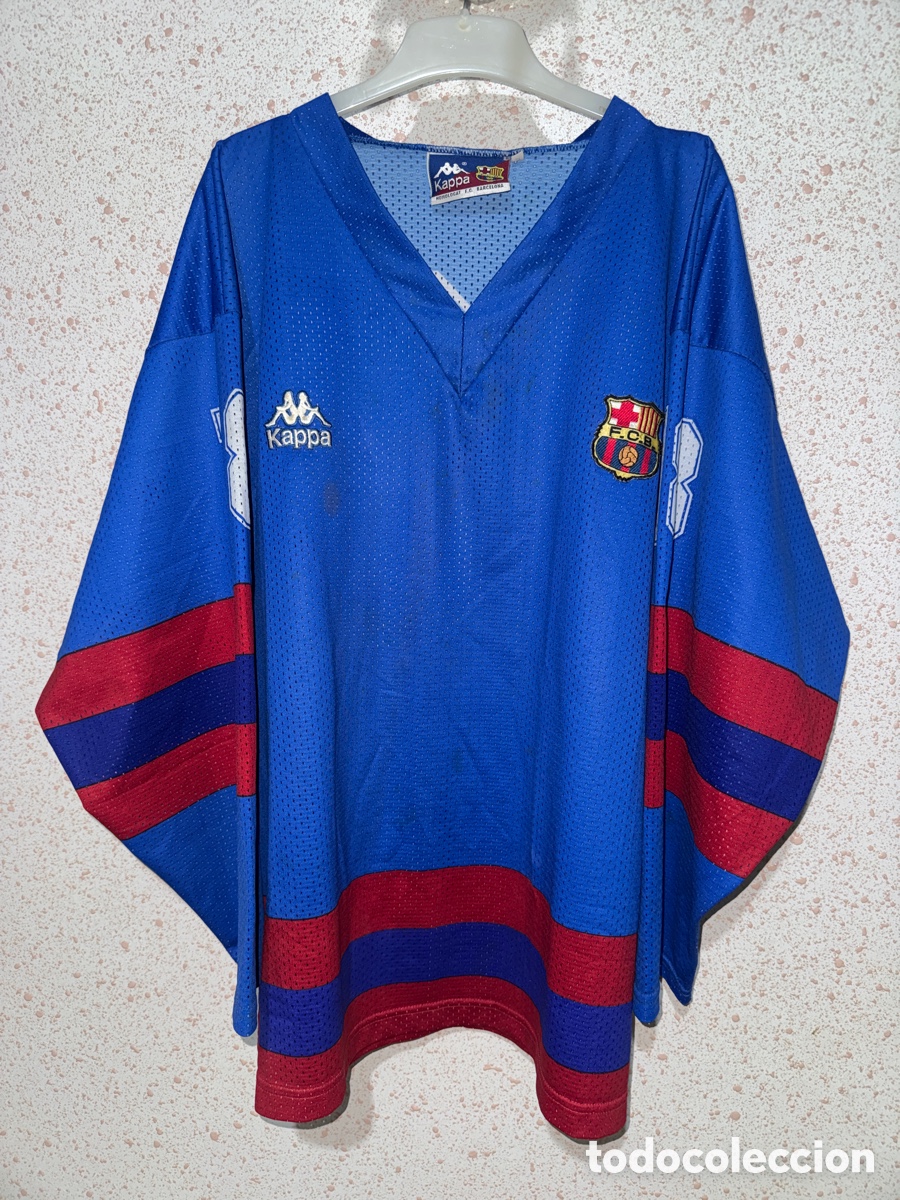 Coleccionismo deportivo: Camiseta FC Barcelona 1992/98 Hockey - Match Worn - Dorsal #18