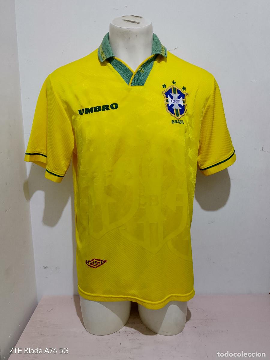 Coleccionismo deportivo: Brasil 1994 camiseta futbol seleccion football shirt vintage L 59cts