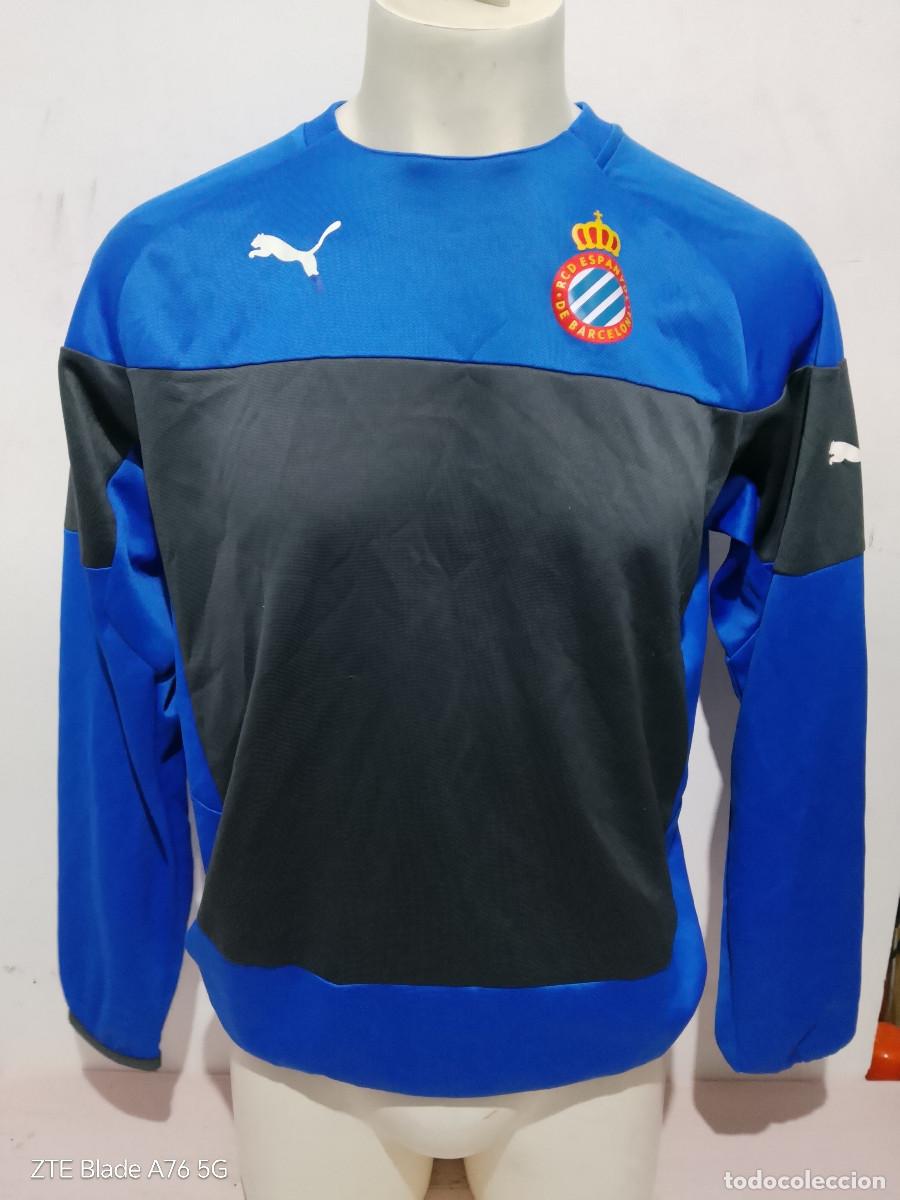 Coleccionismo deportivo: RCD Espanyol jersey entreno futbol football 58cts M (tara puma)