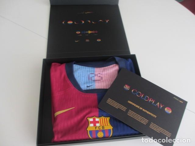Coleccionismo deportivo: Camiseta FC Barcelona edici&oacute;n COLDPLAY