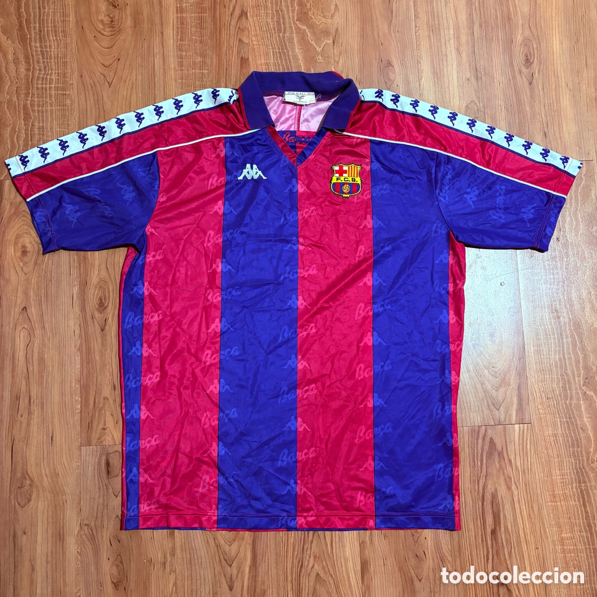 Coleccionismo deportivo: camiseta fc barcelona kappa original 1992-94 talla xl made in italy