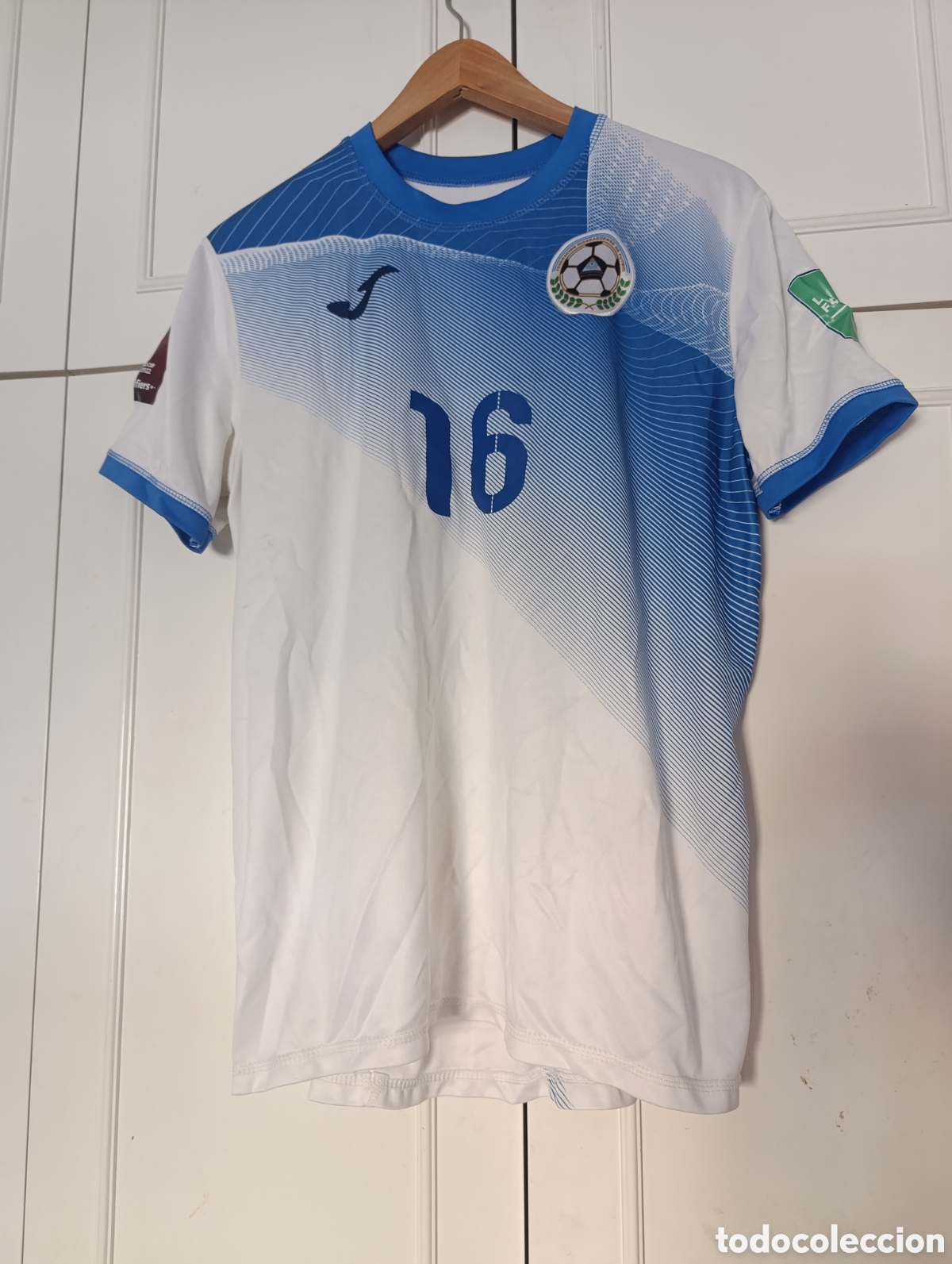 Coleccionismo deportivo: Camiseta matchworn Selecci&oacute;n de Nicaragua