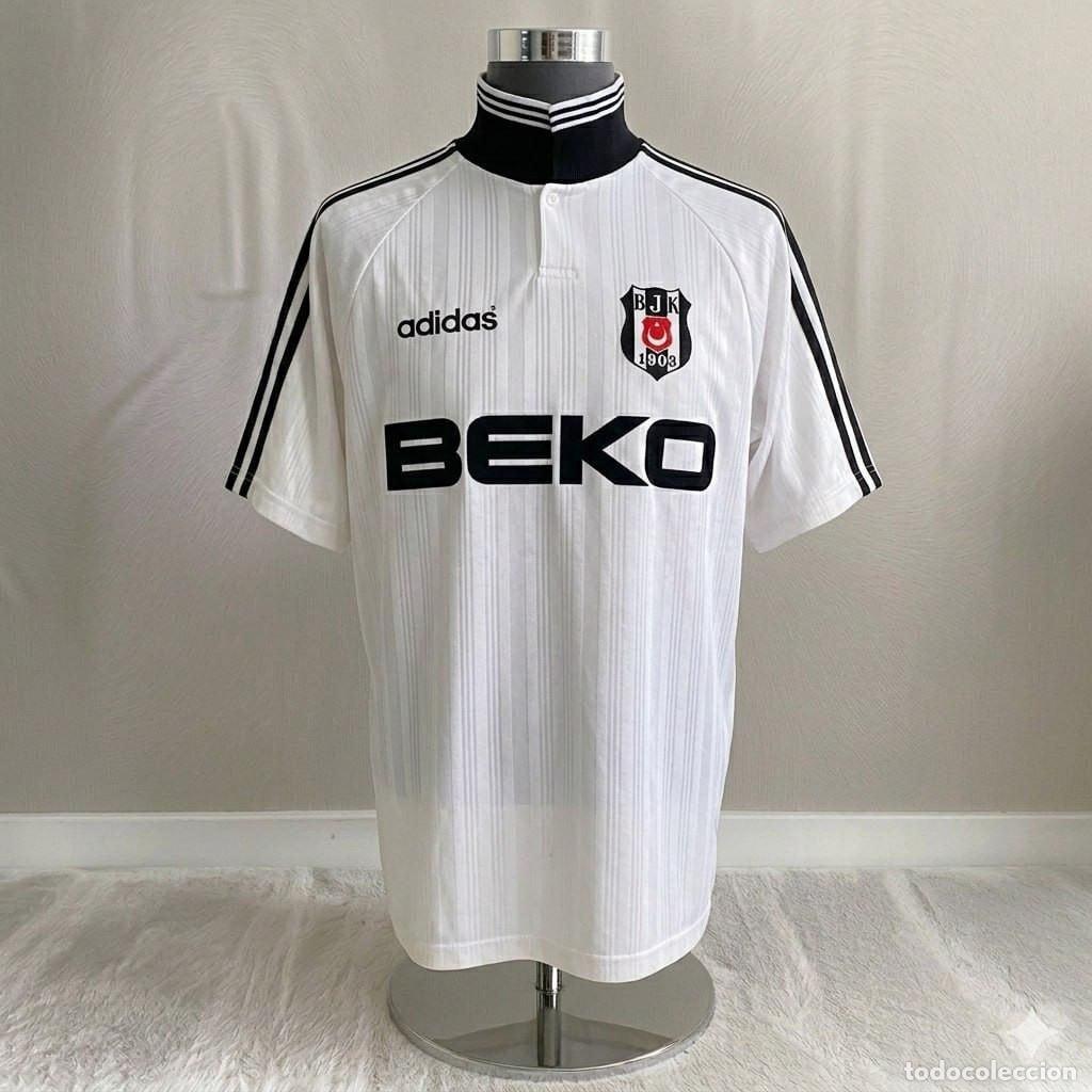 Coleccionismo deportivo: Camiseta Match Worn Beşiktaş JK Turkey 1997 1998 &ndash; #4 ALI &ndash; Talla XL