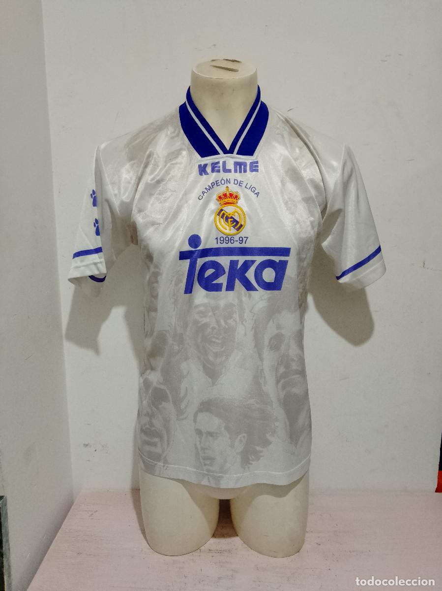 Coleccionismo deportivo: Real Madrid Kelme camiseta futbol football shirt 1997 vintage M 58cts
