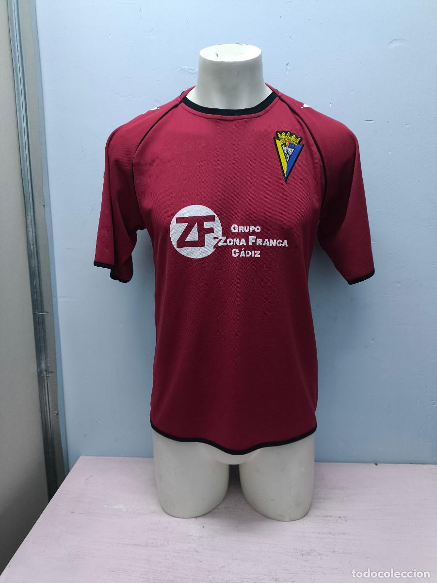 Coleccionismo deportivo: Cadiz CF camiseta futbol football shirt kelme Away (falta logo kelme) M-L 54cts