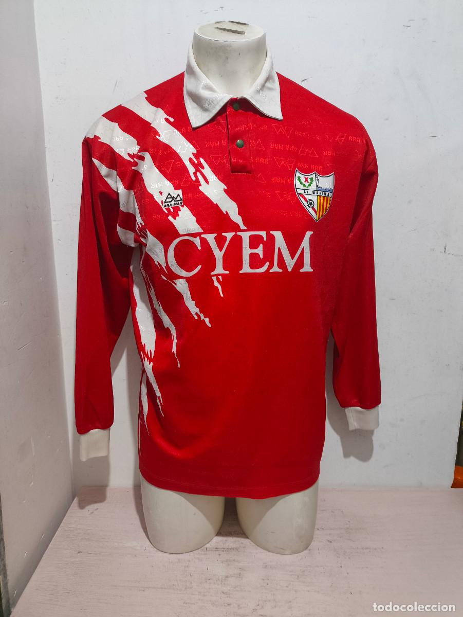 Coleccionismo deportivo: Club Atl&eacute;tico Marina Hospitalet camiseta futbol vintage catalunya football shirt xl
