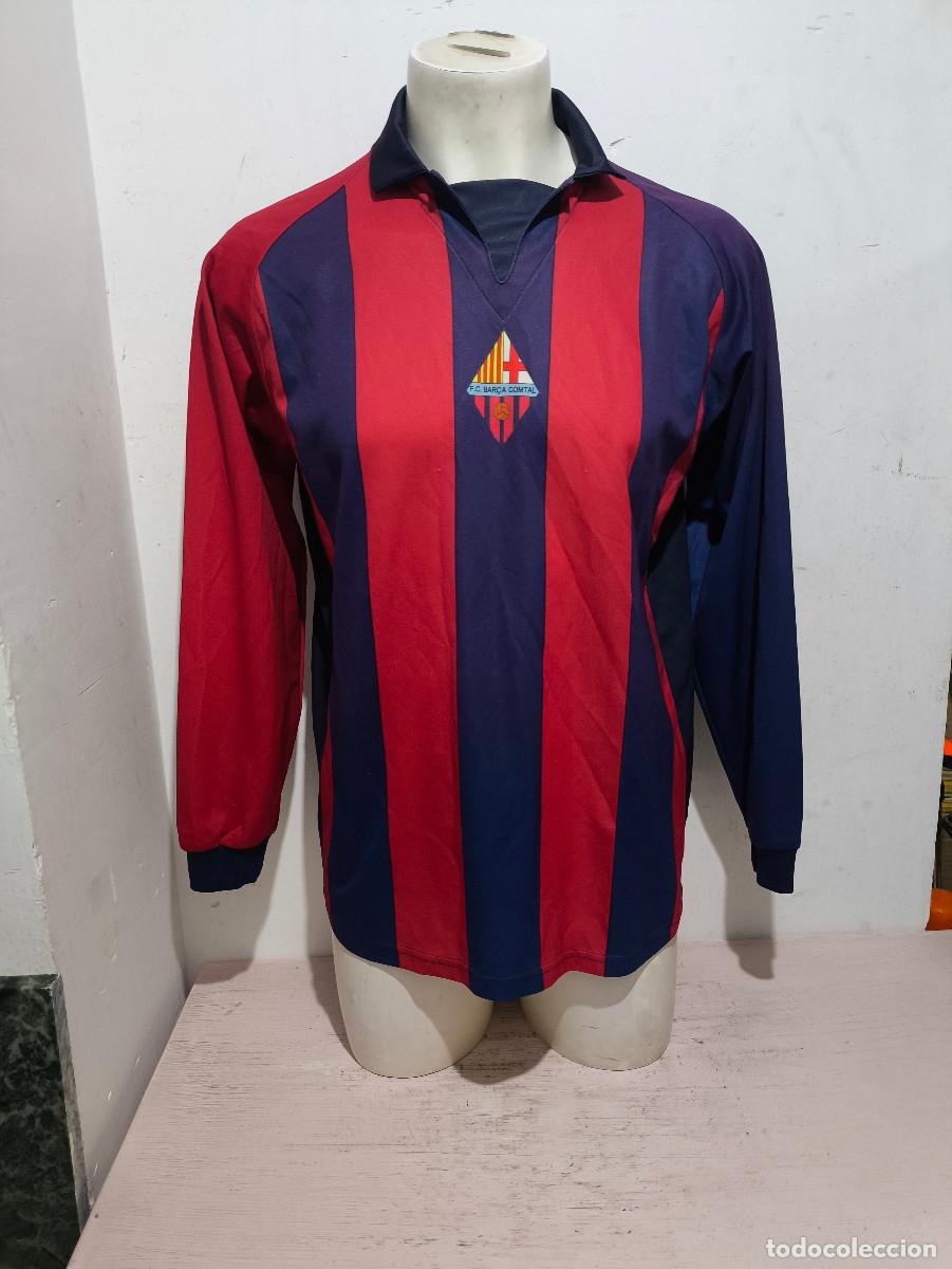 Coleccionismo deportivo: FC Barcelona Comtal vintage camiseta futbol football shirt Catalunya penya L