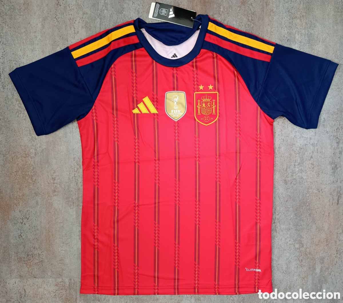 Coleccionismo deportivo: Camiseta Espa&ntilde;a 2 estrellas Nueva 2026