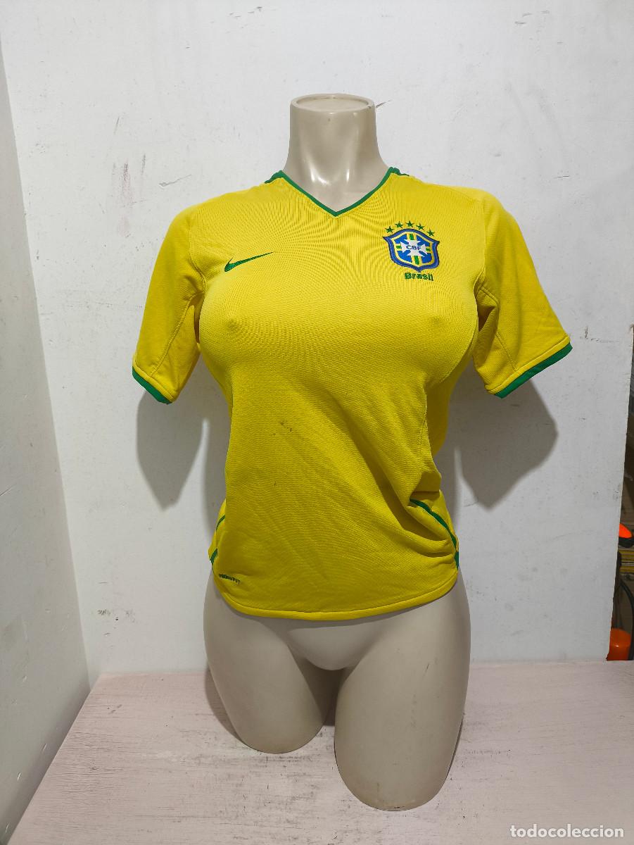 Coleccionismo deportivo: Brasil seleccion camiseta futbol football shirt chica mujer girl M 42cts