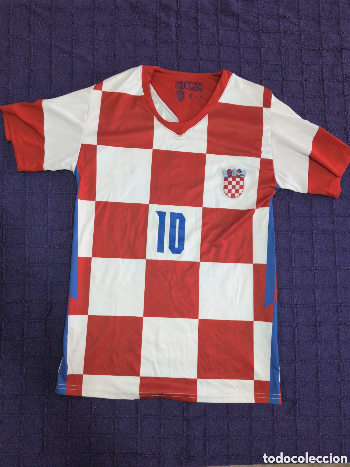 Sammelleidenschaft Sport: Camiseta de futbol selecci&oacute;n Croacia. N&uacute;mero 10 Luka Modric