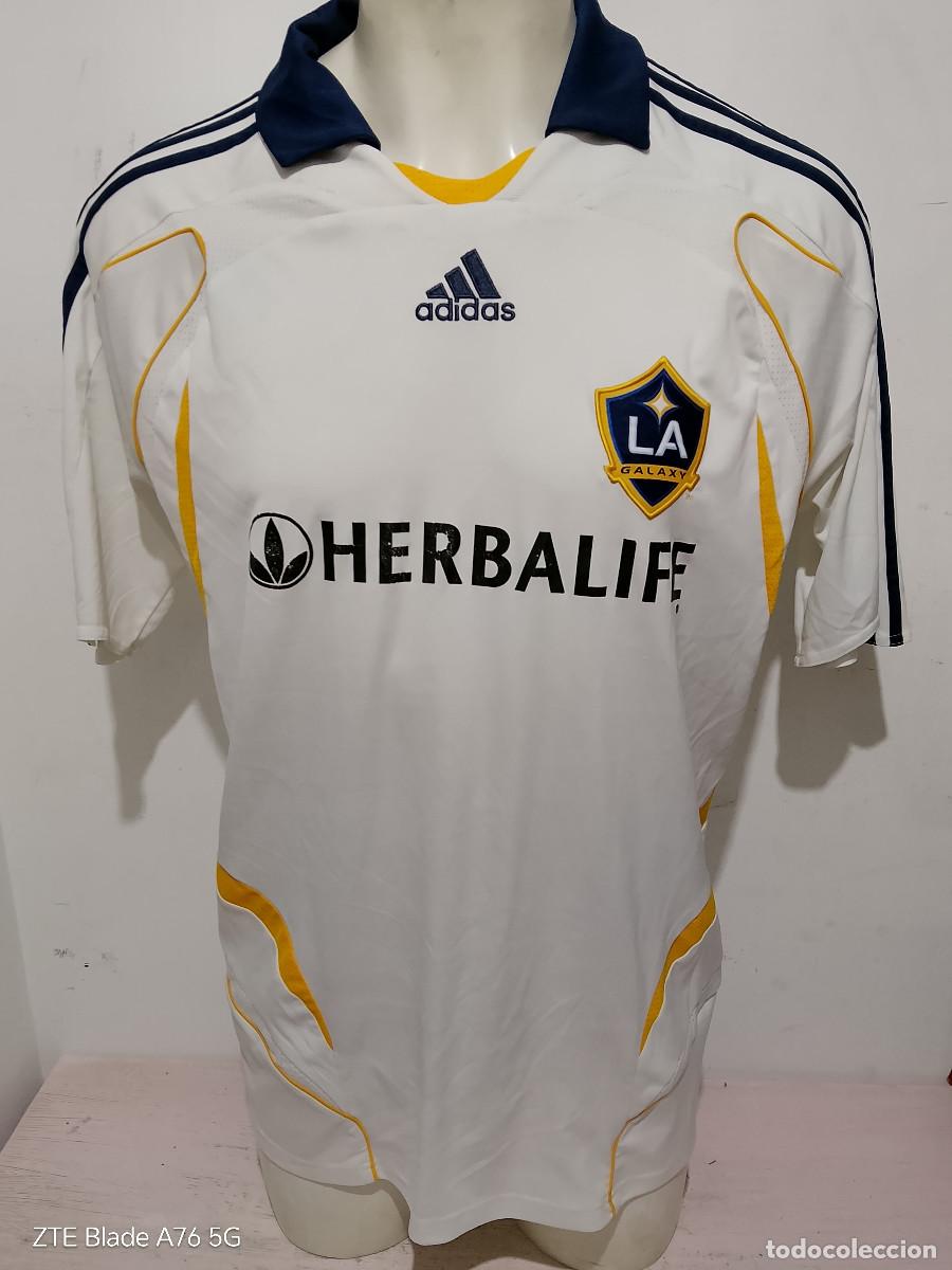 Coleccionismo deportivo: David Beckham LA Galaxy football shirt soccer camiseta futbol legend player L 58cts
