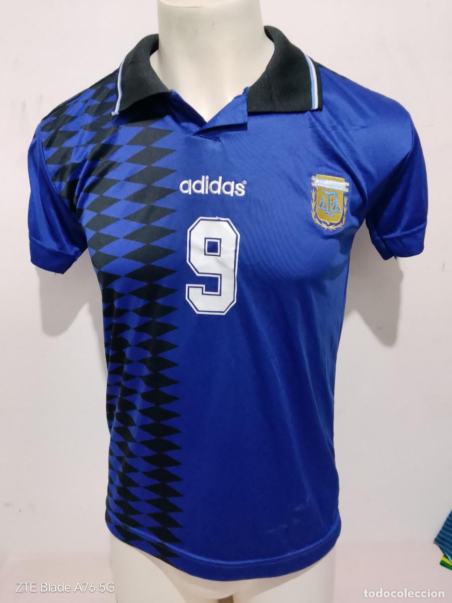 Coleccionismo deportivo: Argentina replic seleccion camiseta conmemorativa batistuta (tara dorsal) S 50cts