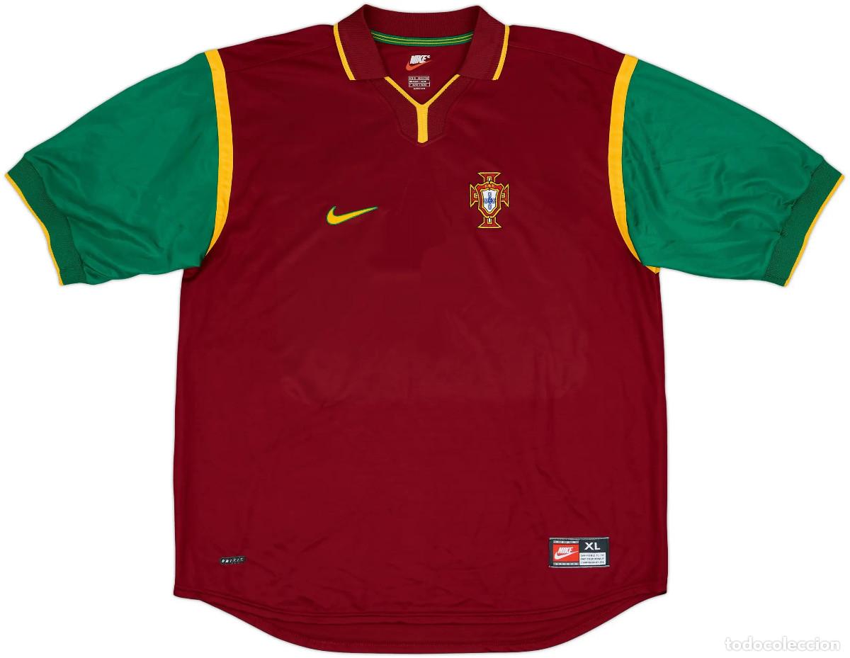 Coleccionismo deportivo: Vintage 1998&ndash;1999 Portugal National Team Home Jersey by Nike XL