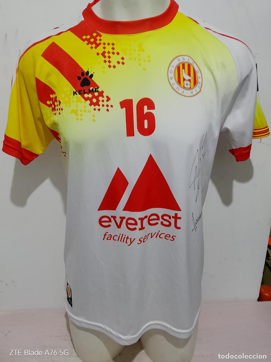 Coleccionismo deportivo: Industrias Garcia Marfil futsal match worn camiseta futbol signed football shirt Sala L 57cts