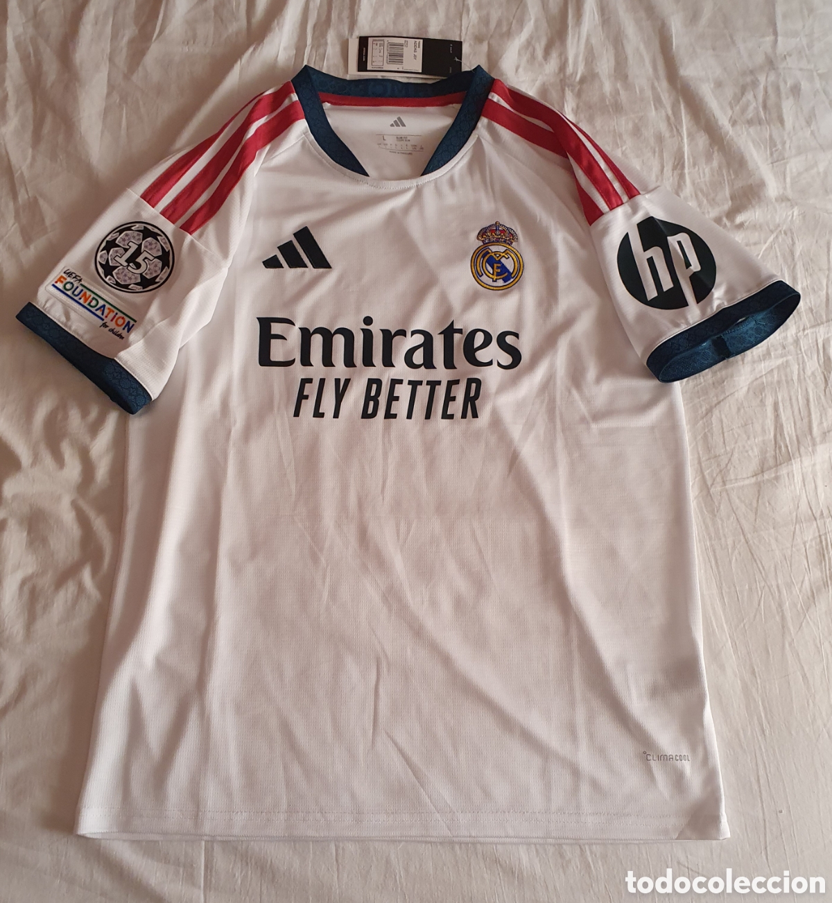 Coleccionismo deportivo: Camiseta primera equitaci&oacute;n Real Madrid 2026-2027. Talla L