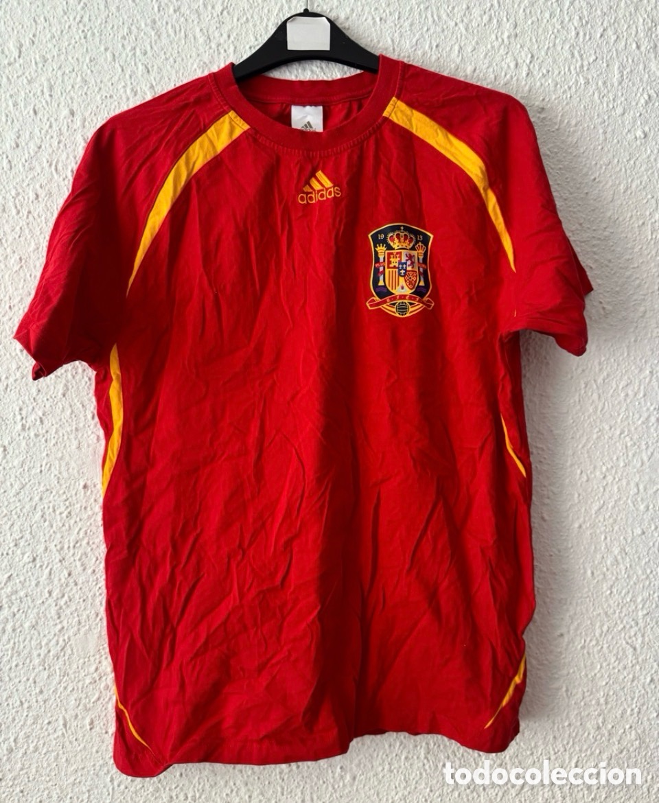 Coleccionismo deportivo: Antigua Camiseta deportiva vintage de F&uacute;tbol selecci&oacute;n espa&ntilde;ola TALLA -XL-