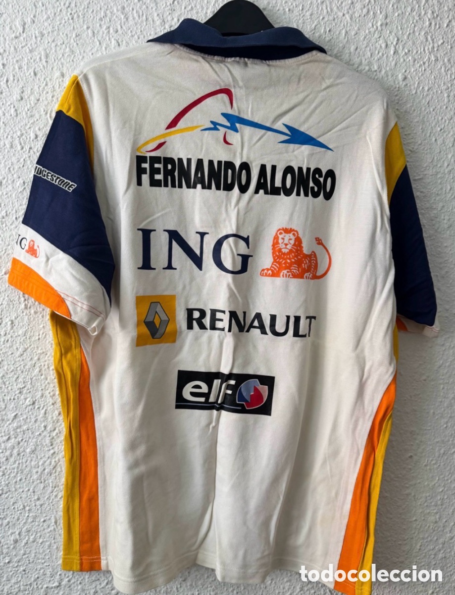 Coleccionismo deportivo: Antigua Camiseta deportiva Fernando Alonso Renault TALLA -XL- Vintage