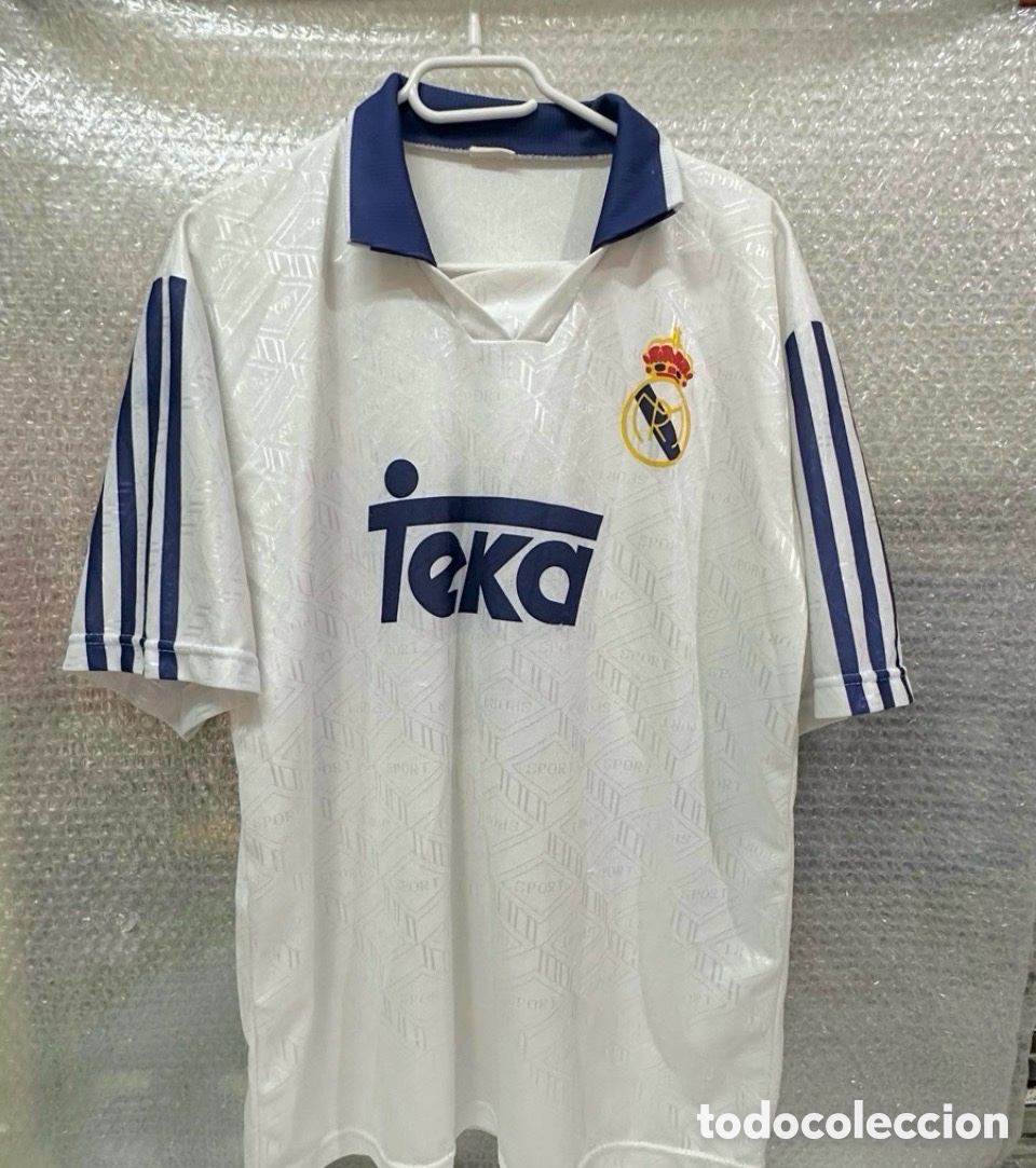 Coleccionismo deportivo: Antigua Camiseta deportiva de F&uacute;tbol REAL MADRID FIGO N10 TALLA -XL-