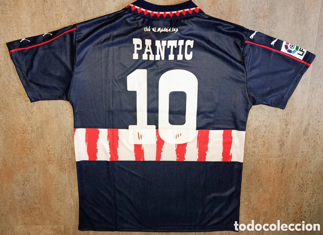 Sports collectibles: Camiseta Pantic Atl&eacute;tico Madrid 1997-1998