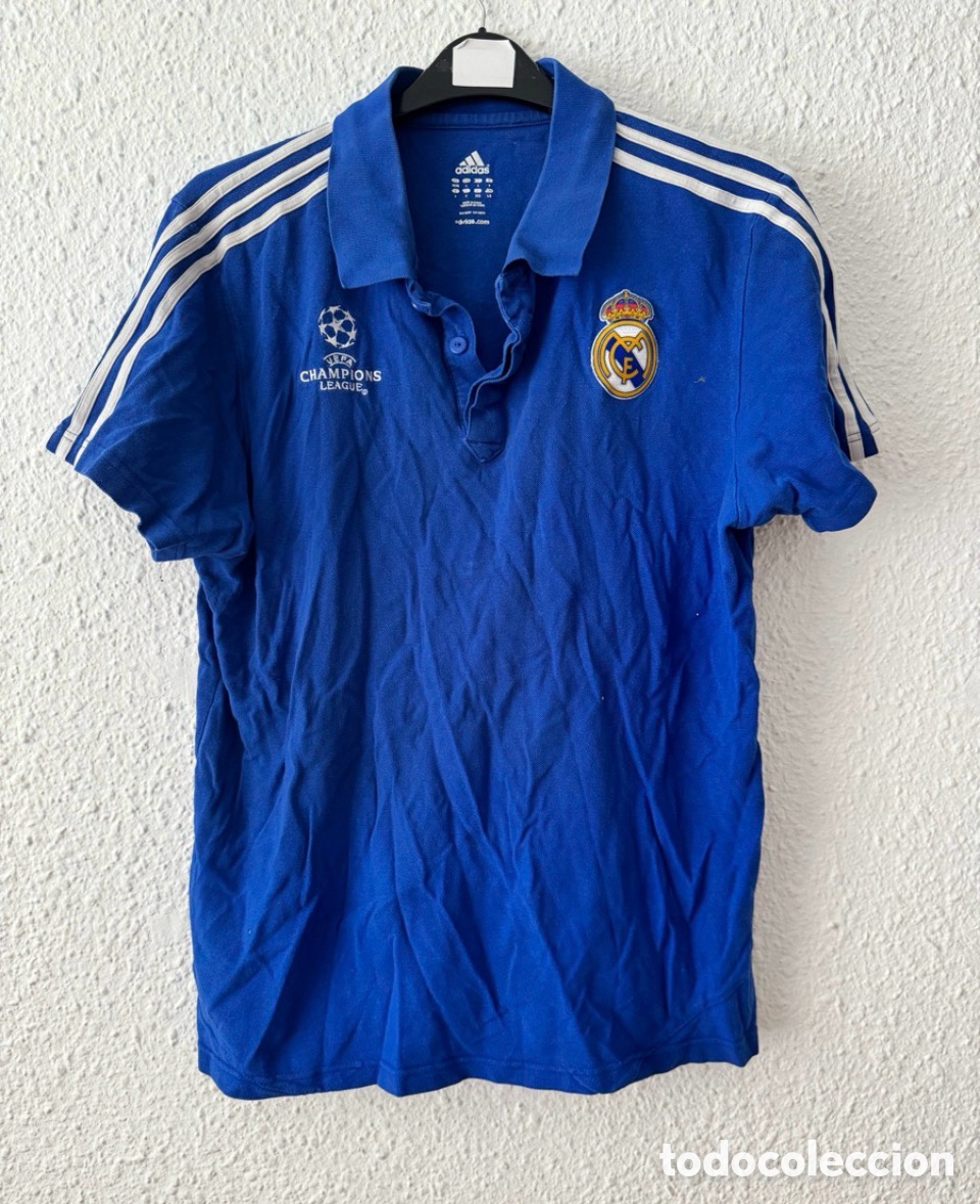 Coleccionismo deportivo: Antigua Camiseta deportiva de F&uacute;tbol Real Madrid Champions League TALLA -L- Adidas