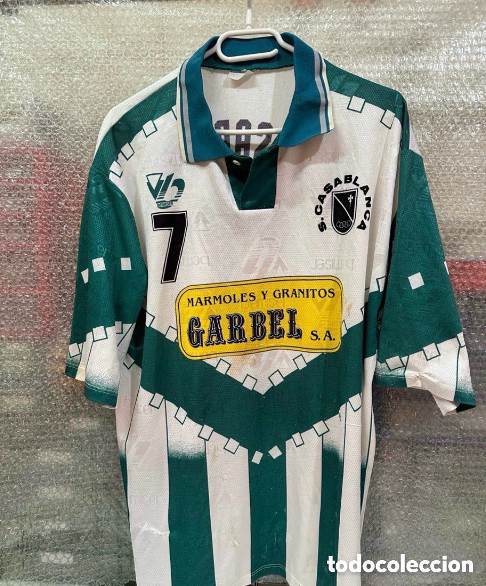 Coleccionismo deportivo: Antigua Camiseta deportiva de ST.CASABLANCA ZARAGOZA N7 TALLA -L-