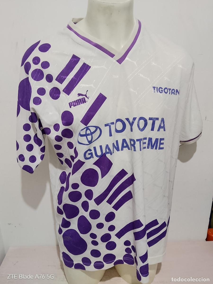 Coleccionismo deportivo: Puma vintage 1990 football shirt Canarias las palmas tenerife toyota 64cts xl