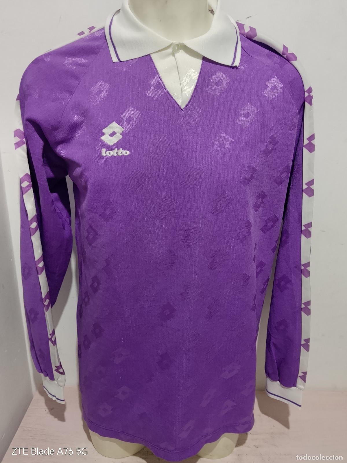 Coleccionismo deportivo: Lotto calcio maglia 1990 viola football shirt camiseta futbol xl 60cts fiorentina