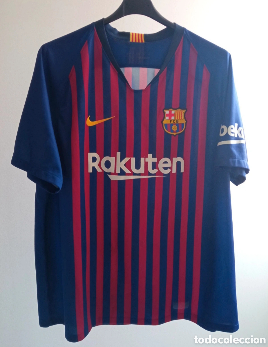 Coleccionismo deportivo: Camiseta FC Barcelona 2018/19 Original Nike Talla 2 XL