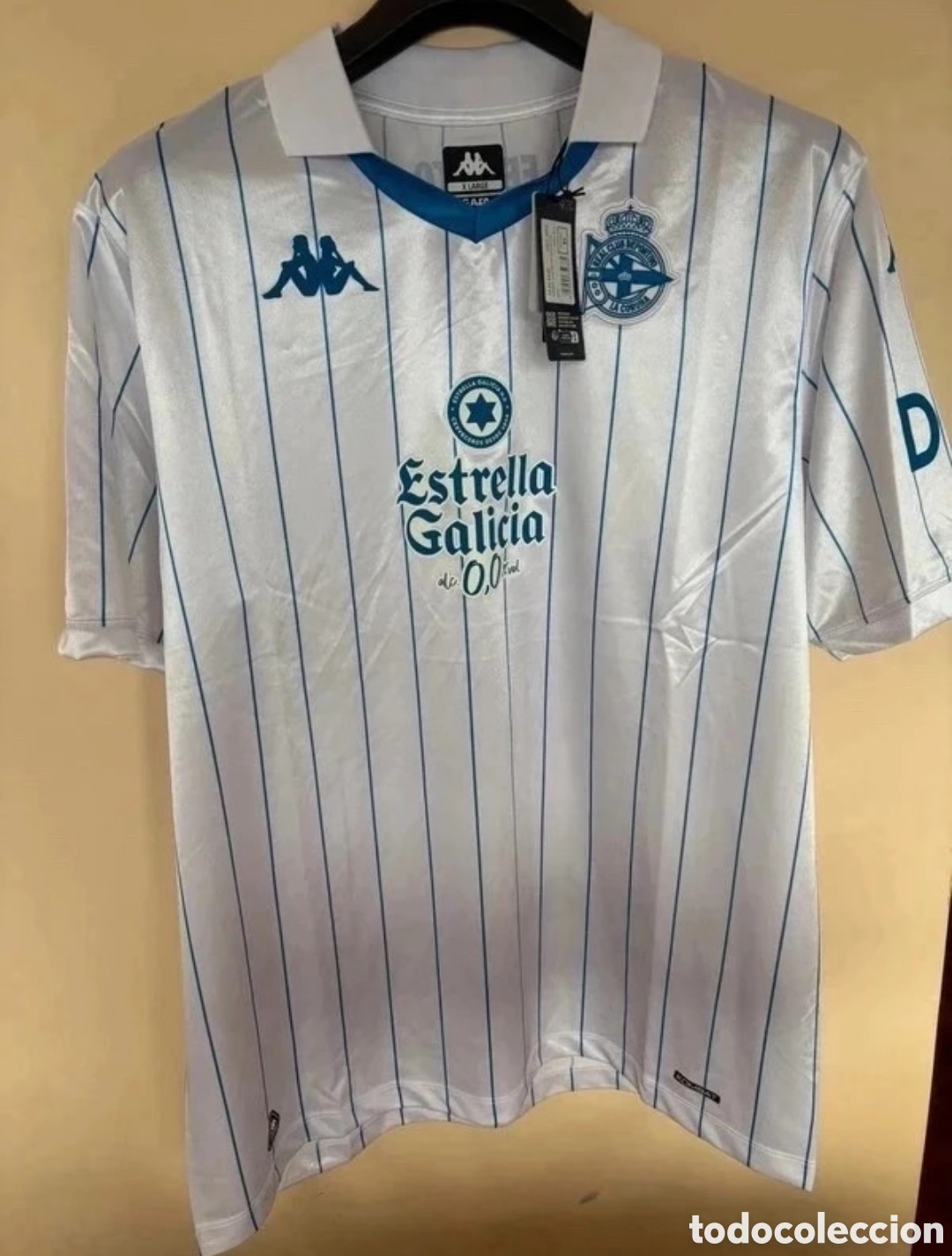 Coleccionismo deportivo: Camiseta Deportivo De La Coru&ntilde;a jornada Retro 2026 Kappa Talla XL Nueva