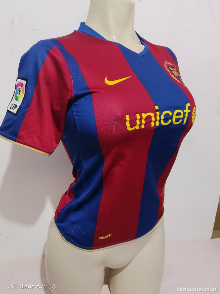 Coleccionismo deportivo: FC barcelona 2007 camiseta futbol football shirt chica mujer girl woman M 43cts