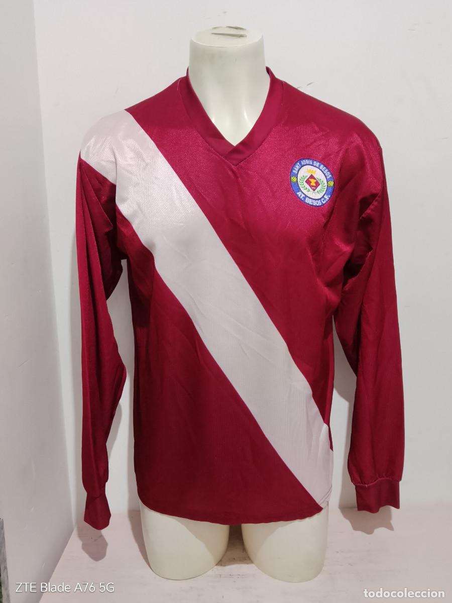 Coleccionismo deportivo: Atletic Sant Adria de Besos Barcelona camsieta futbol vintage xl 60cts