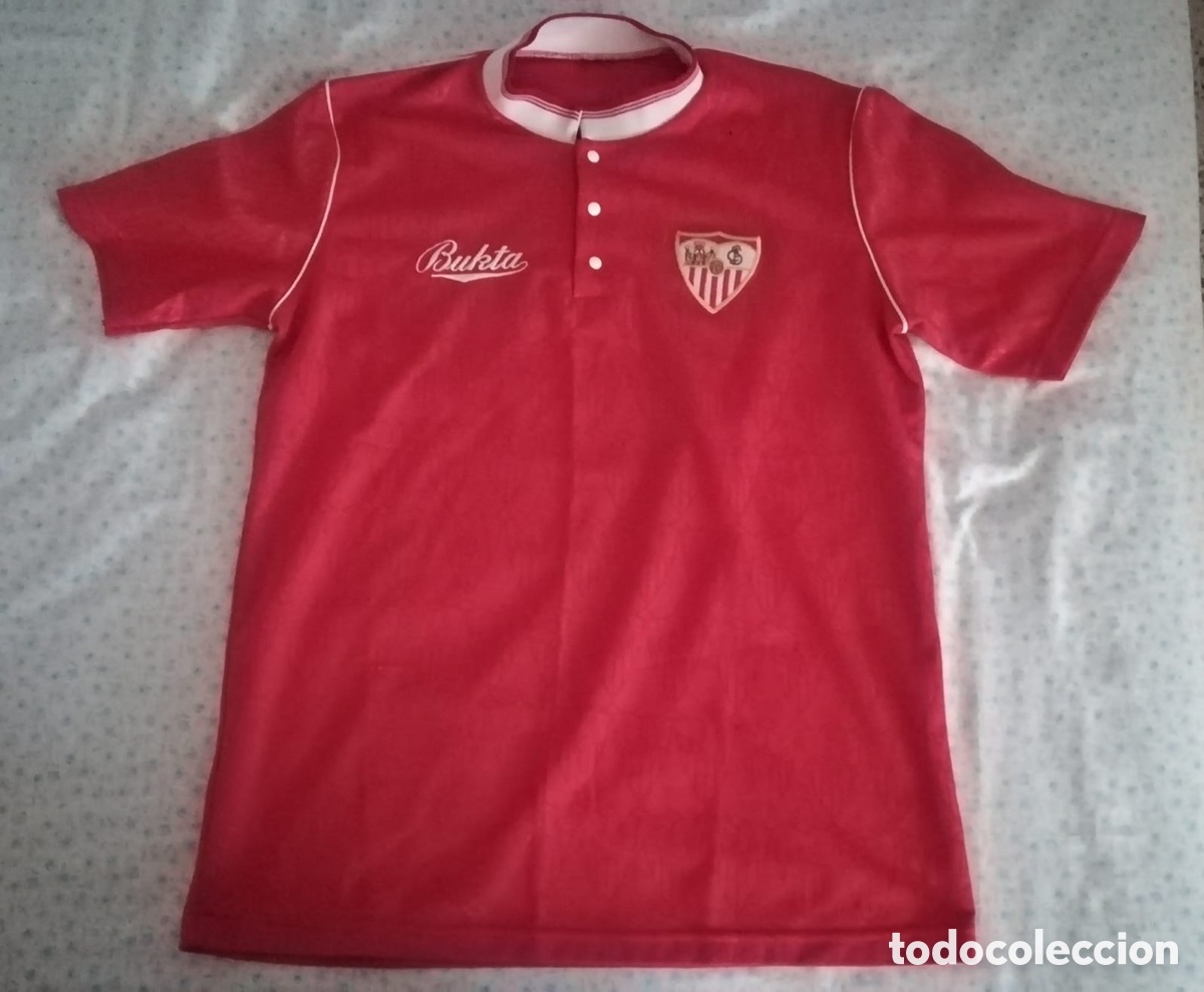 Coleccionismo deportivo: Camiseta Sevilla FC Vintage Marca BUKTA Dorsal 2 #2 Retro Shirt Maillot Maglia