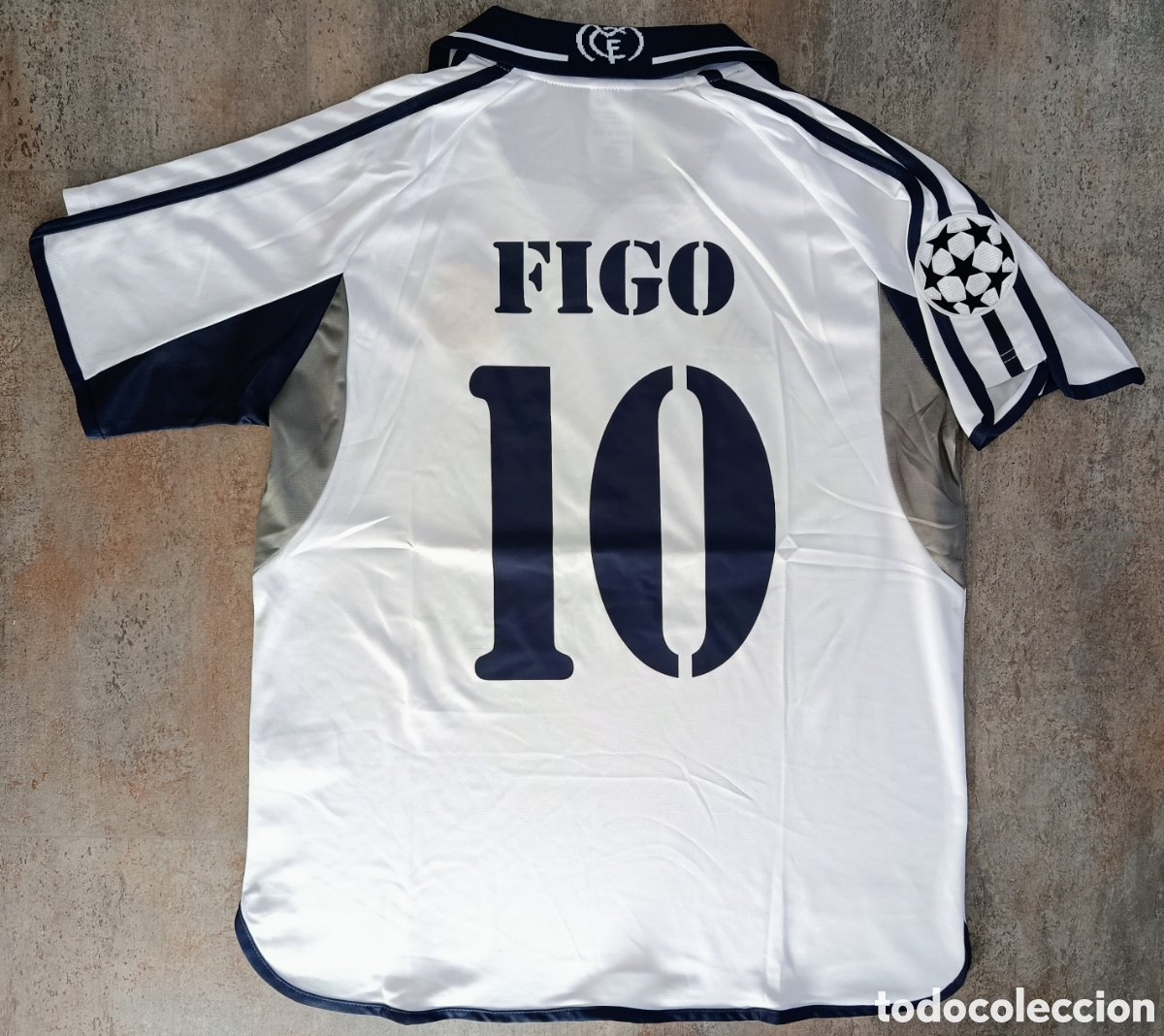 Sports collectibles: Camiseta Figo Real Madrid Champions League 2000-2001