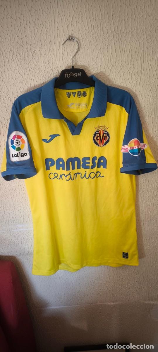Coleccionismo deportivo: Original | Camiseta Futbol |Talla L | Villarreal CF centenario 6 Etienne Capoue player issue v Betis