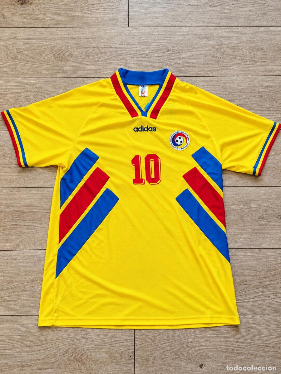 Coleccionismo deportivo: Camiseta Rumania Mundial 94 (Hagi) - XXL