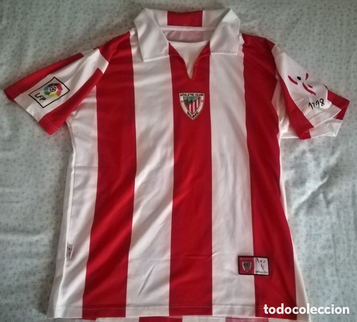 Coleccionismo deportivo: Camiseta Athletic Club Bilbao Centenario 1898-1998 Kappa Talla L - Vintage Shirt