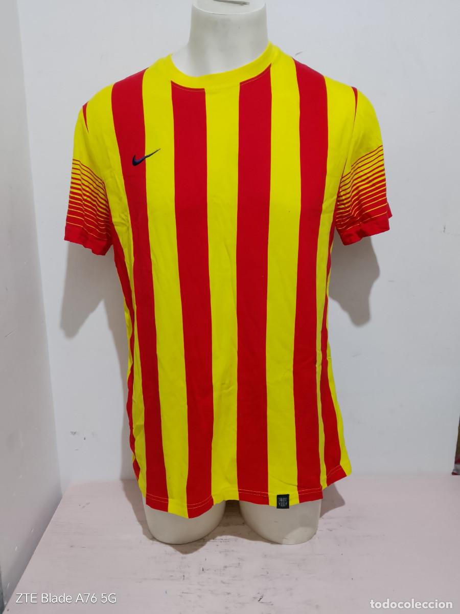 Coleccionismo deportivo: Senyera camiseta futbol fc barcelona football shirt xl 58cts