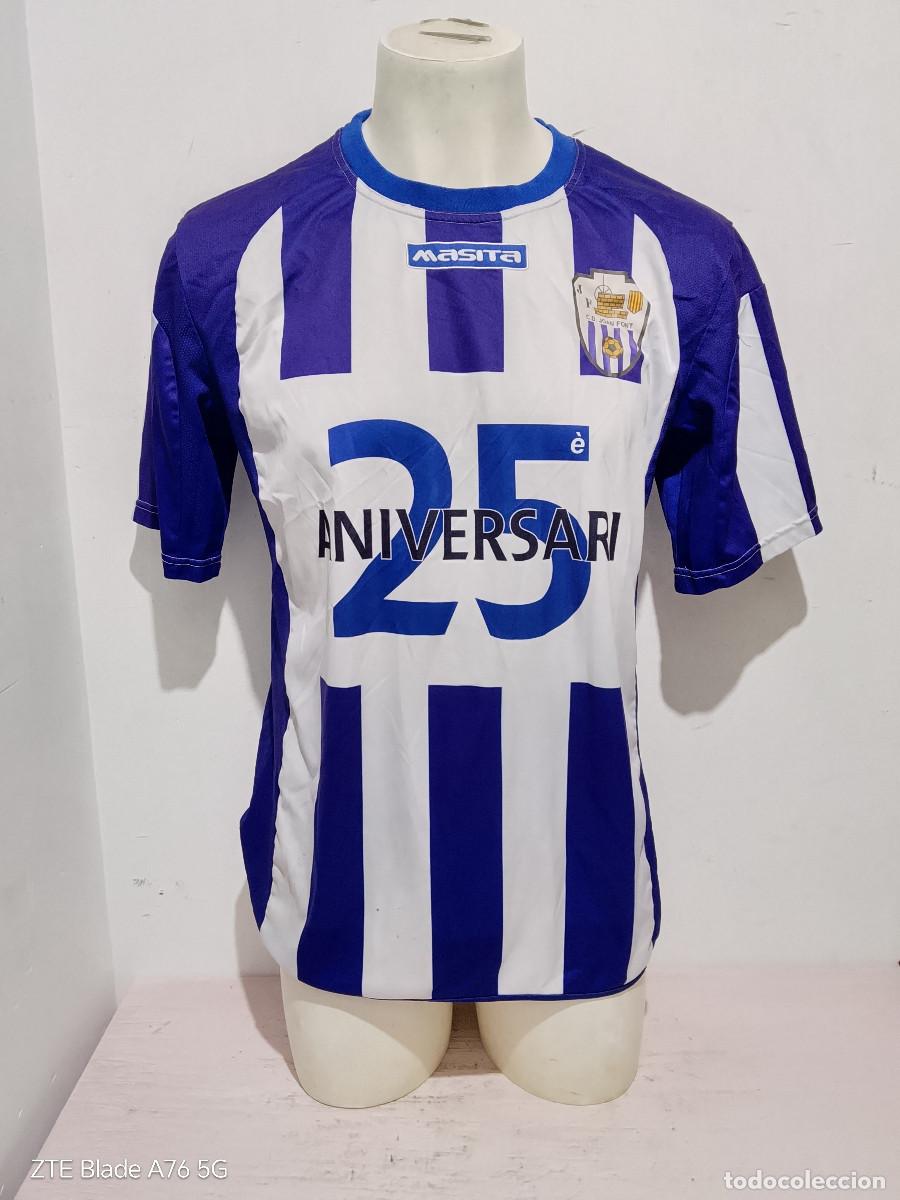 Coleccionismo deportivo: CD Joan Font Premia de Mar Alella catalunya camiseta futbol catalunya football shirt XL