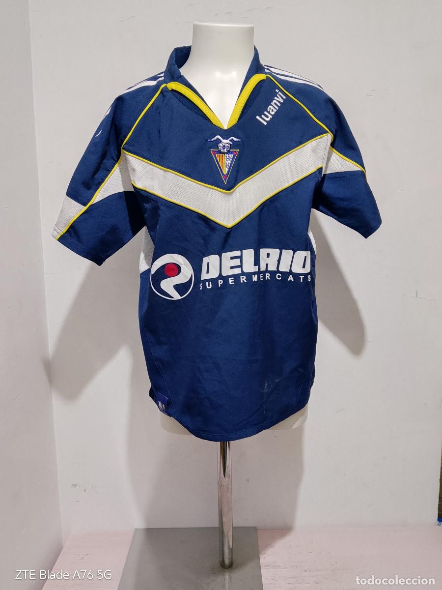 Coleccionismo deportivo: CF Badalona camiseta futbol football shirt 45cts age 14 a&ntilde;os