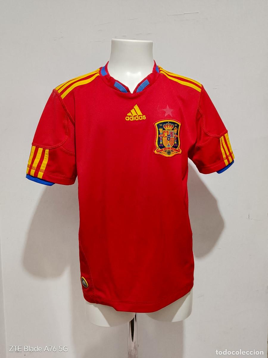 Coleccionismo deportivo: Iniesta Espa&ntilde;a Spain camiseta futbol football shirt seleccion age 10 a&ntilde;os 42cts