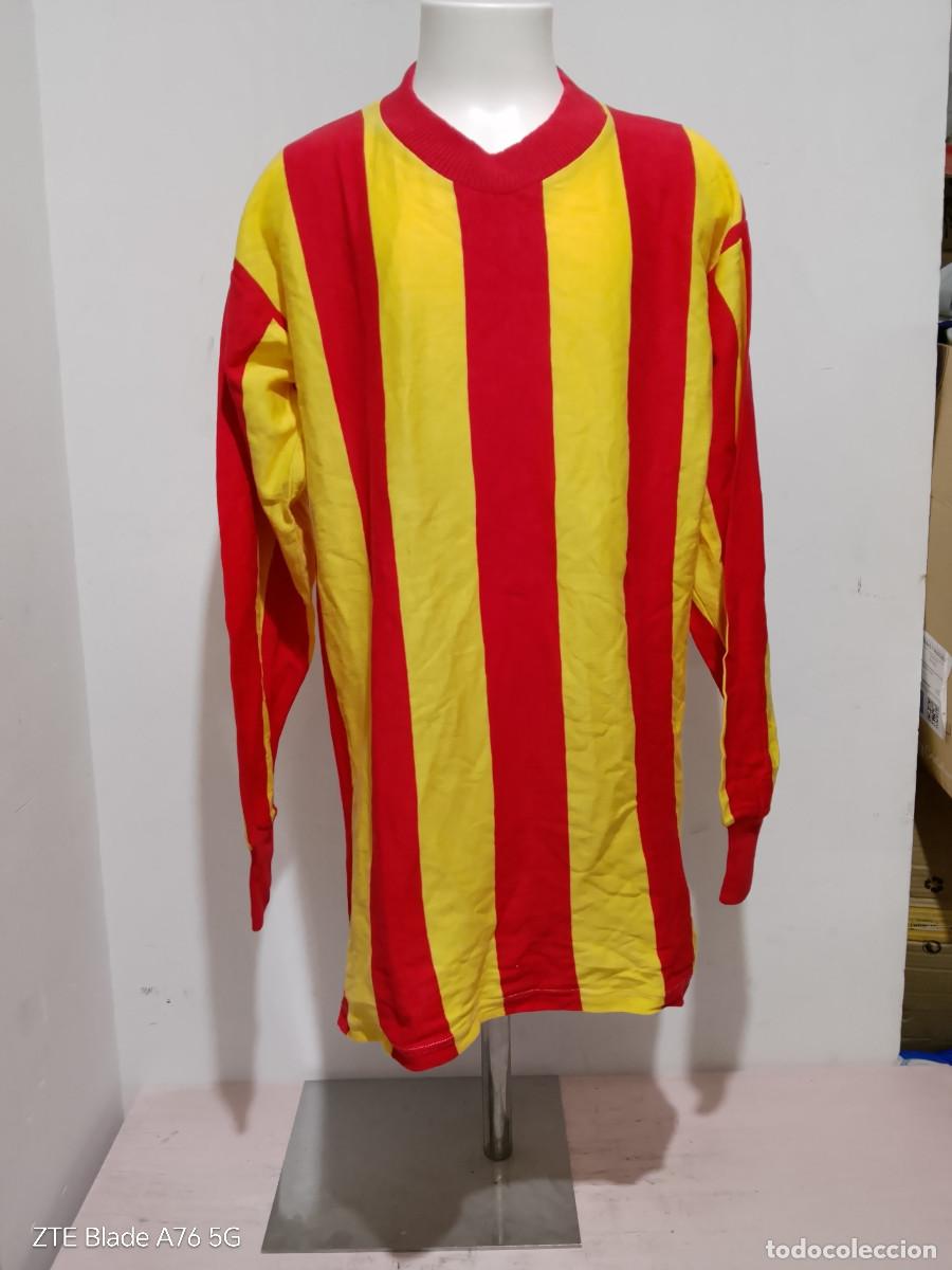 Coleccionismo deportivo: 1970 senyera catalunya camiseta futbol vintage older football shirt 46x72cts