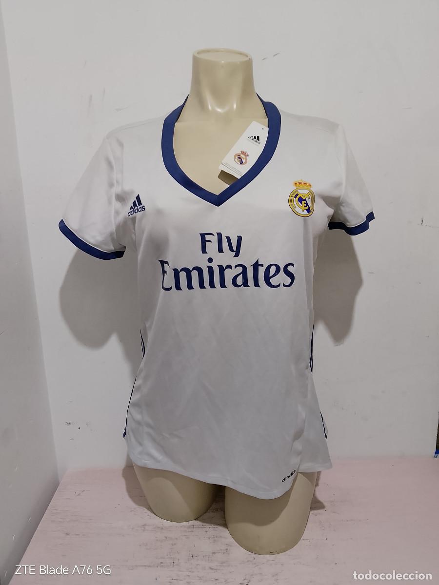 Coleccionismo deportivo: Real Madrid camiseta futbol football shirt chica mujer girl woman xl 52cts