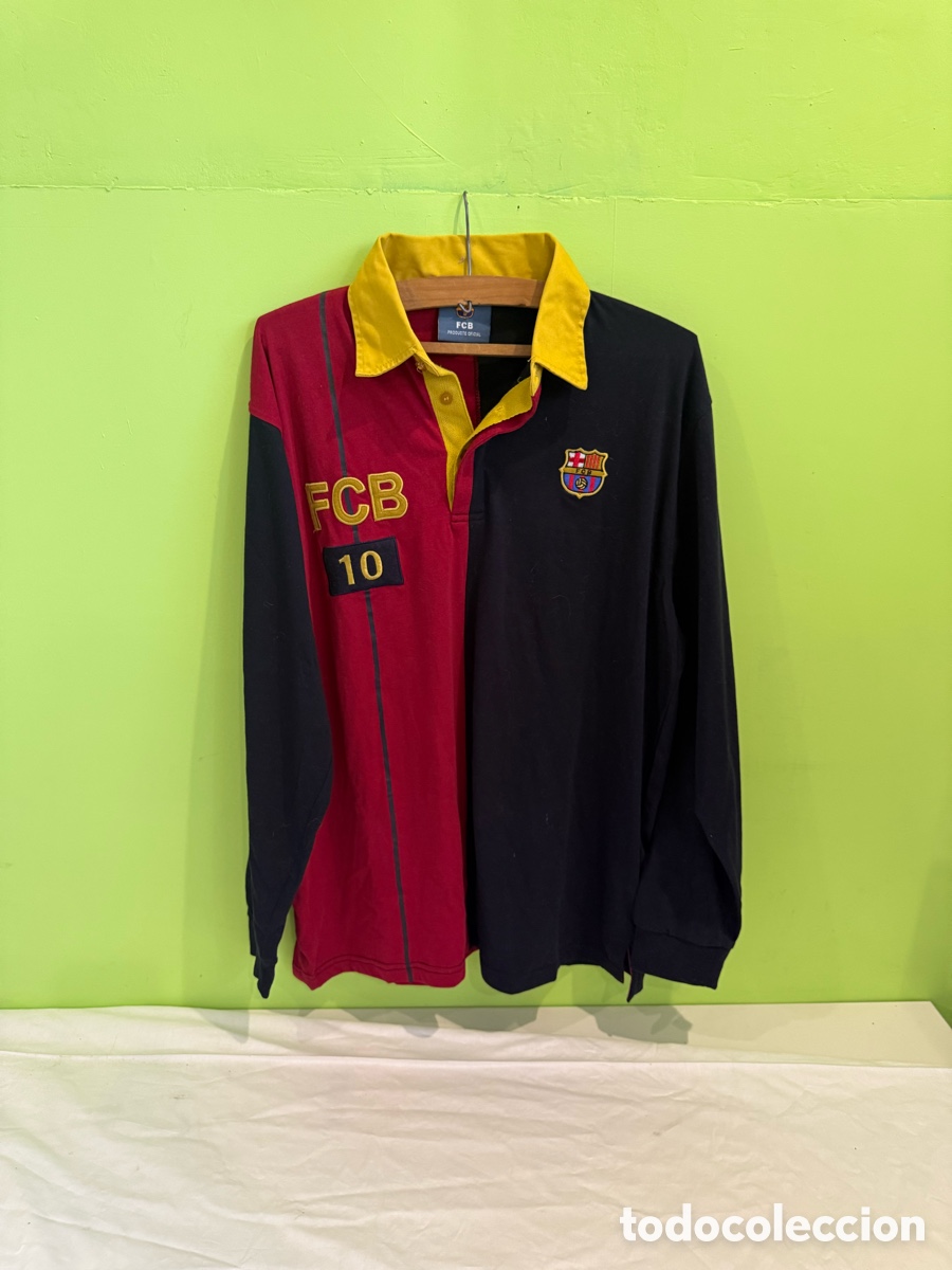Coleccionismo deportivo: Polo Rugby FC Barcelona N&ordm;10 Oficial &ndash; &Eacute;poca Messi &ndash; Aprox. 2011