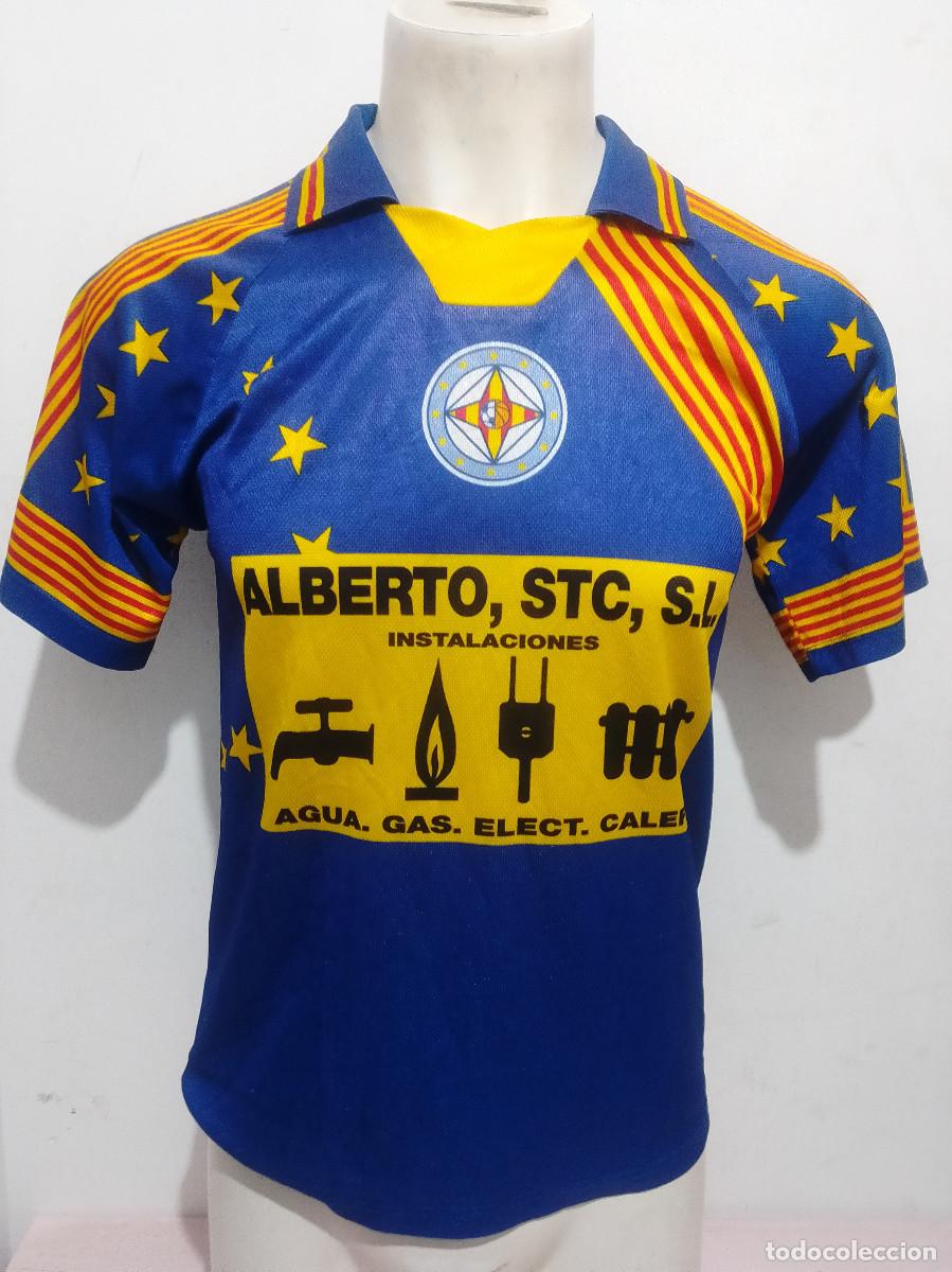Coleccionismo deportivo: AD Eurogramenet Santa Coloma camiseta futbol catalunya vintage gramenet M 52cts